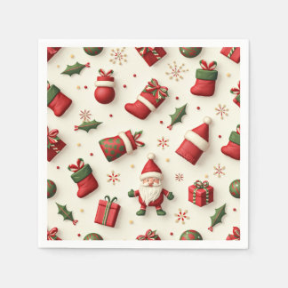 Christmas paper napkin
