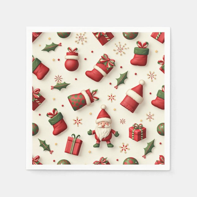 Christmas paper napkin (Front)
