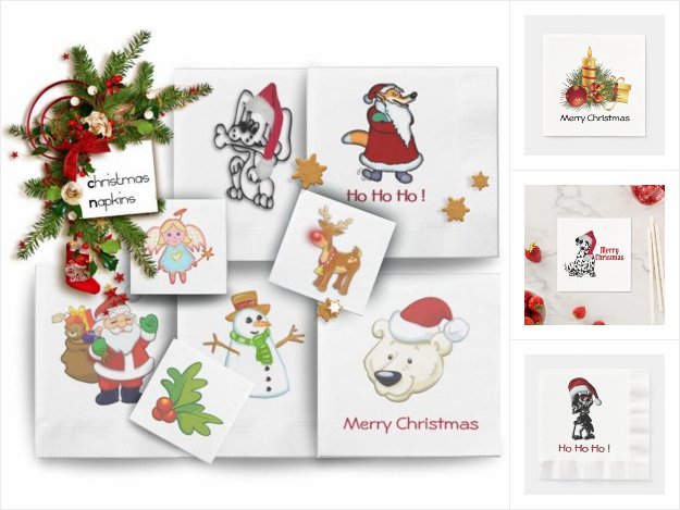 Christmas Paper Napkins 