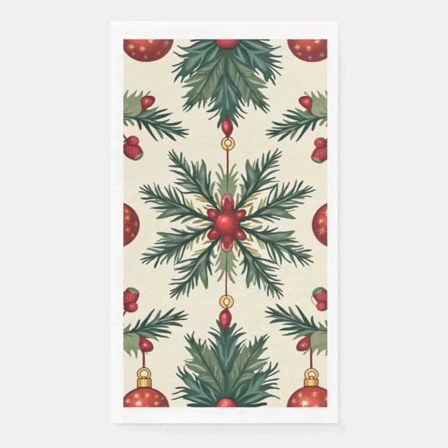 Christmas Paper Napkins, Guest Towel (Front)