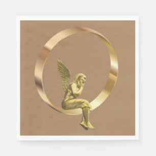 Christmas Paper Napkins, Merry Christmas, Angel Napkins