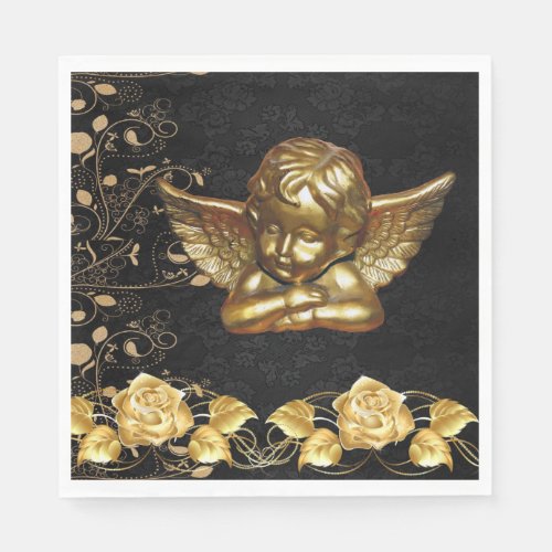 Christmas Paper Napkins Merry Christmas Angel Napkins