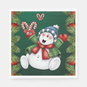 Christmas Paper Napkins, Merry Christmas Napkins