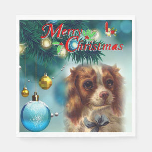 Christmas Paper Napkins, Merry Christmas Napkins