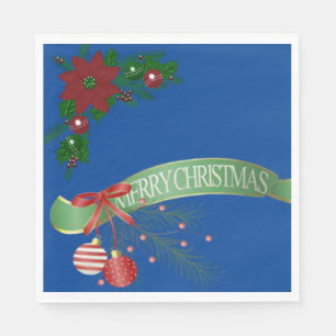 Christmas Paper Napkins, Merry Christmas Napkins