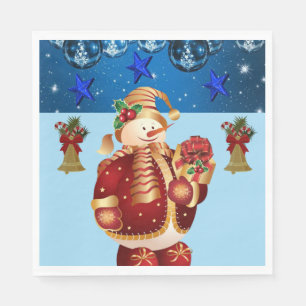 Christmas Paper Napkins, Merry Christmas Napkins