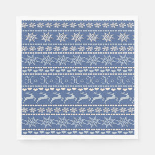 Christmas Paper Napkins, Merry Christmas Reindeer Napkins