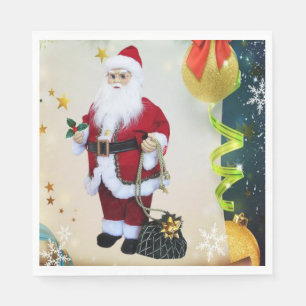 Christmas Paper Napkins, Santa Napkins