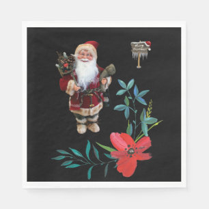 Christmas Paper Napkins, Santa Napkins
