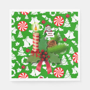 Christmas Paper Napkins, Santa Napkins