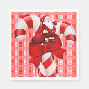 Christmas Paper Napkins, Santa Napkins