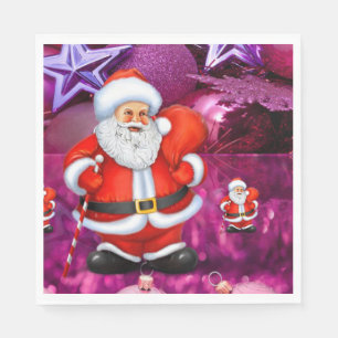 Christmas Paper Napkins, Santa Napkins