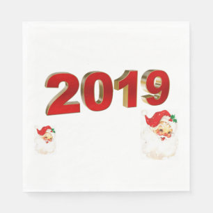 Christmas Paper Napkins, Santa Napkins