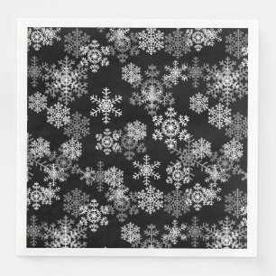 Christmas Paper Napkins-Snowflakes Dinner Napkins