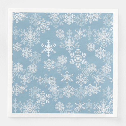 Christmas Paper Napkins_Snowflakes Paper Dinner Napkins