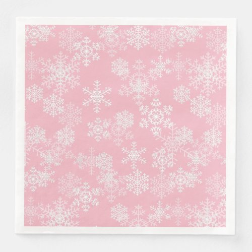 Christmas Paper Napkins_Snowflakes Paper Dinner Napkins