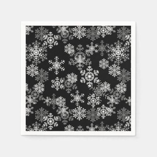 Christmas Paper Napkins_Snowflakes Paper Napkins