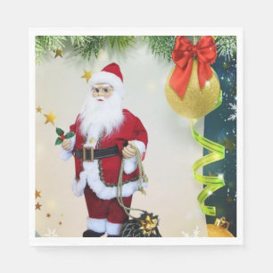 Christmas Paper Napkins, Snowman Napkins