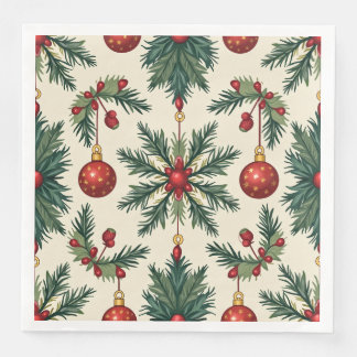 Christmas Paper Napkins, Standard Dinner Napkins
