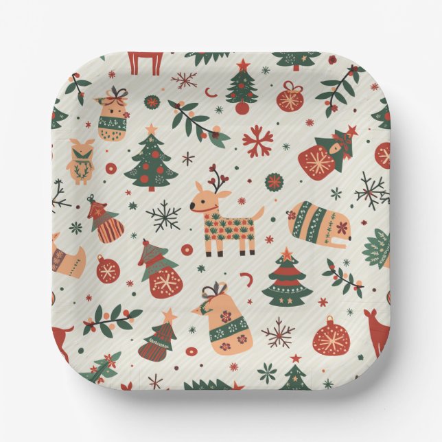 christmas Paper Plate (Front)