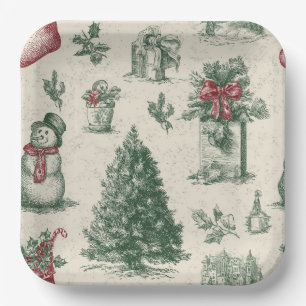 Christmas paper plate