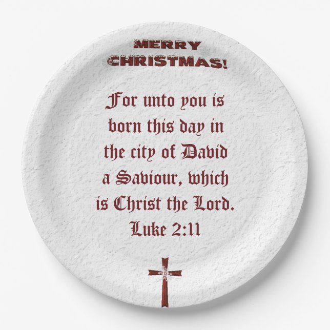 Christmas Paper Plate (Front)