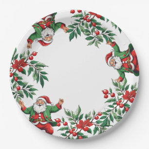 Christmas paper plates