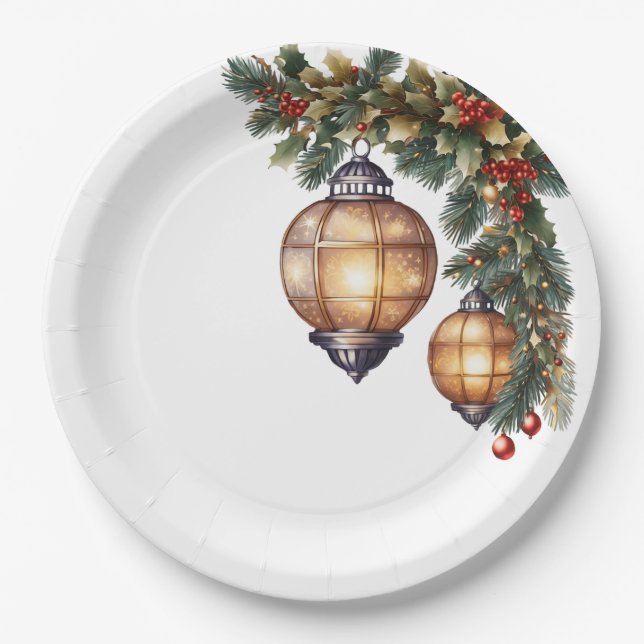 Christmas  paper plates (Front)