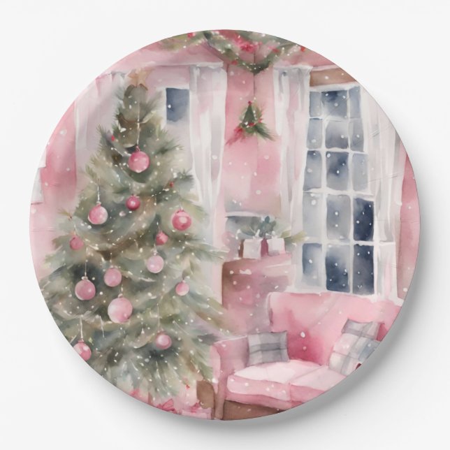 Christmas  paper plates (Front)