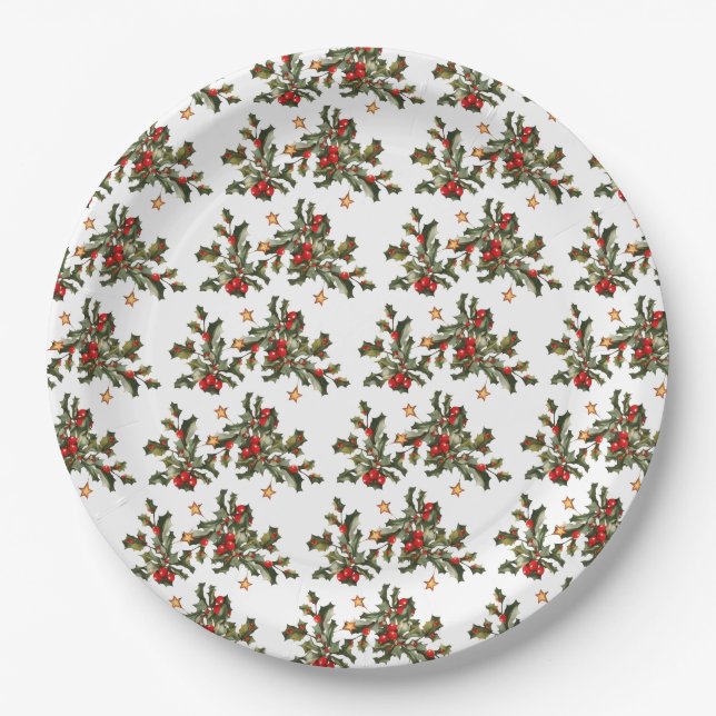 Christmas  paper plates (Front)