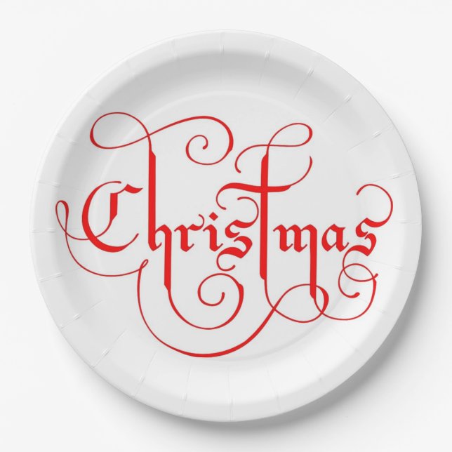 CHRISTMAS PAPER PLATES (Front)