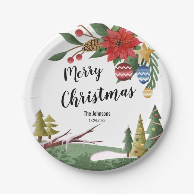 Christmas Paper Plates (Front)