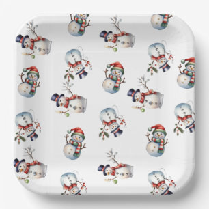 Christmas paper plates