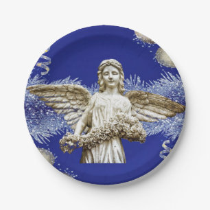 Christmas Paper Plates, Angels Paper Plates