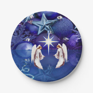 Christmas Paper Plates, Angels Plates