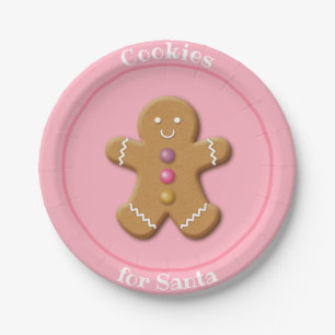 Christmas Paper Plates-Cookies for Santa Plates
