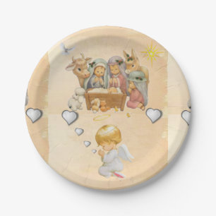 Christmas Paper Plates, Jesus Christ Plates
