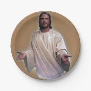 Christmas Paper Plates, Jesus Christ Plates