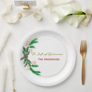 Christmas Paper Plates –  Party Table Accessories