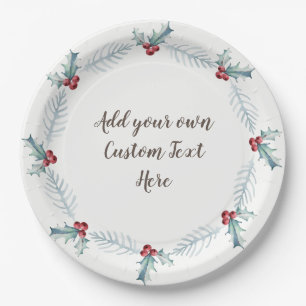 Christmas paper plates, Personalized by you Plates