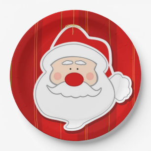 Christmas Paper Plates/Santa Claus Plates