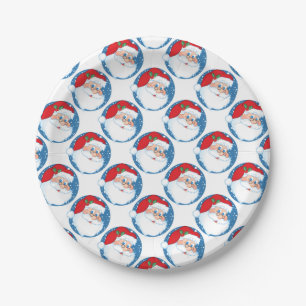 Christmas Paper Plates/Santa Claus Plates