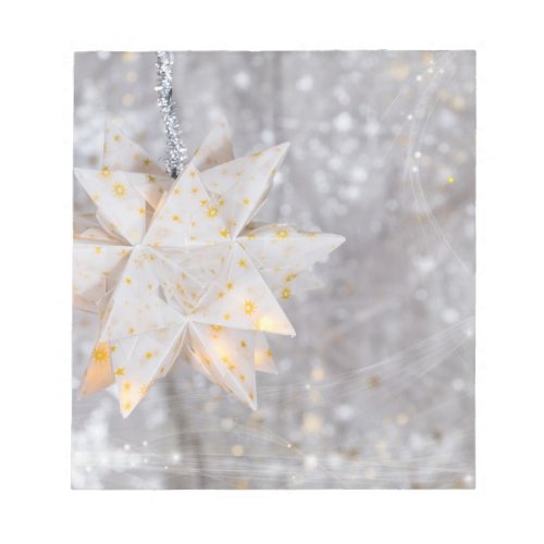 Christmas Paper Star Decoration Notepad