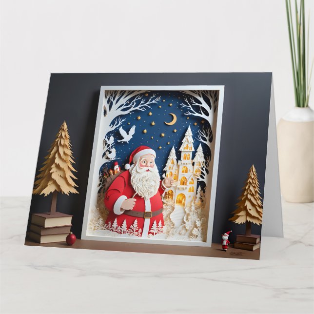 Christmas papercraft Card  (Front)