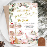 Christmas Par-Tea Floral Winter Birthday Invitation<br><div class="desc">Winter Floral Christmas Par-Tea Birthday Girl, Pink Gold Cupcakes Tea Party Birthday Invitation, Whimsical Girl Teapot Candy Party, Christmas 2nd Birthday Girl, Two Sweet Christmas Par-Tea, Garden Tea Party Birthday Girl. Winter Par-Tea Celebration. Pink Candy Birthday Girl, Bridgerton Birthday Tea Party Invitation, Teacup Winter Birthday, Pink Bow Tea Party Birthday...</div>