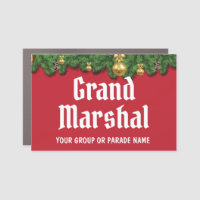 Christmas Parade Grand Marshal sign with name