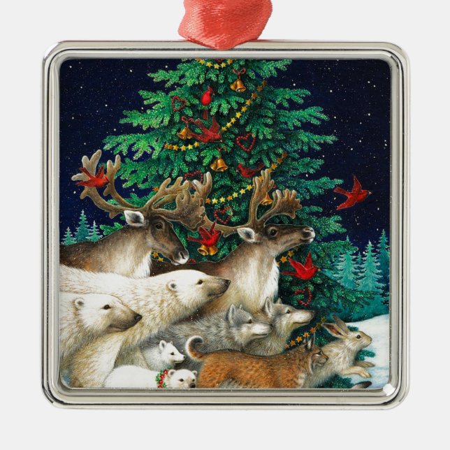 Christmas Parade Metal Ornament (Front)