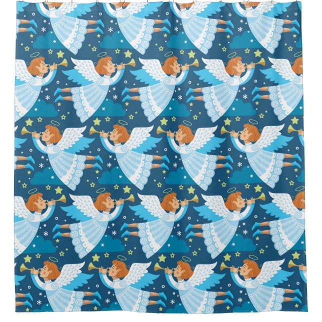 Christmas paraphernalia. Illustration Shower Curtain (Front)