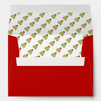 Christmas Parcel With Red Bow Envelope