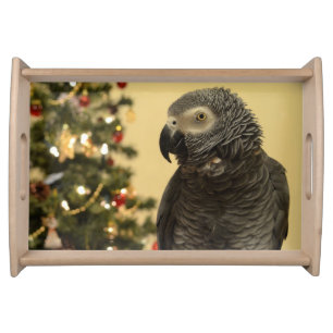 Christmas Parrot Serving Tray